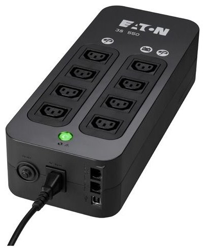 ИБП Eaton S3 700 IEC, 700VA, 420W, IEC, розеток - 8, USB, черный (3S700I)