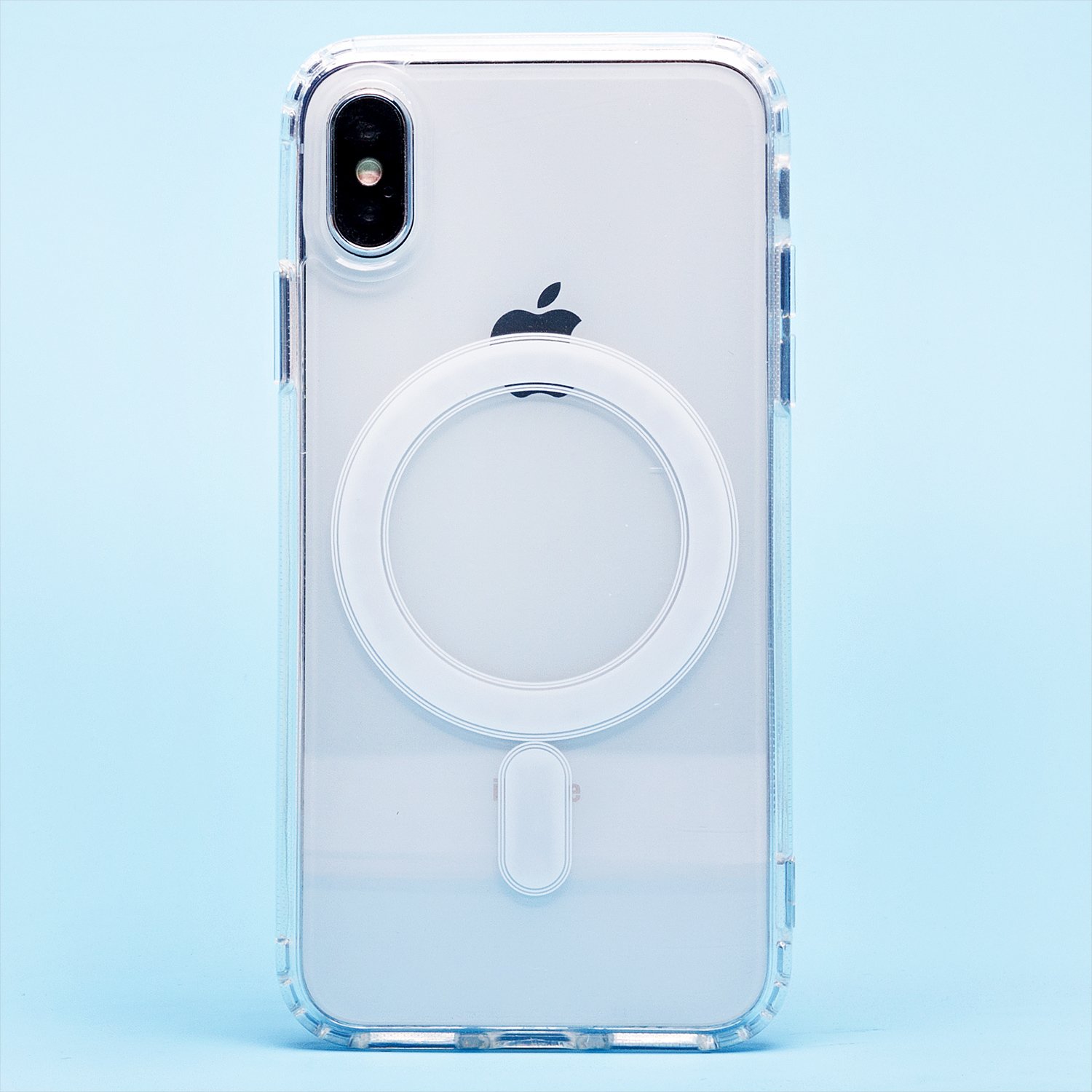 

Чехол-накладка MagSafe для смартфона Apple iPhone X/XS, силикон, прозрачный (207970)