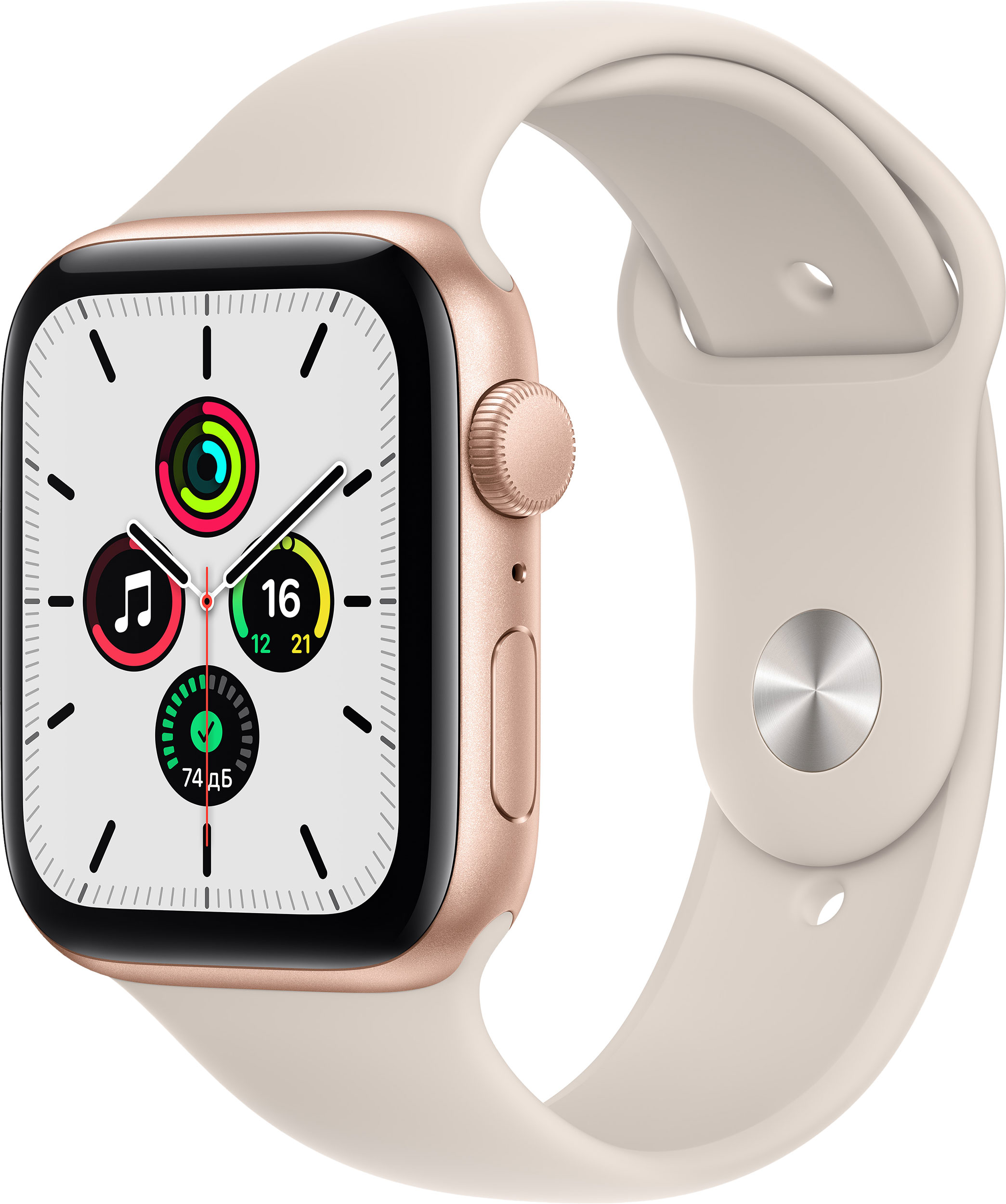 Смарт-часы APPLE Watch SE 44mm OLED, розовое золото (MKQ53LL/A) MKQ53LL/A - фото 1