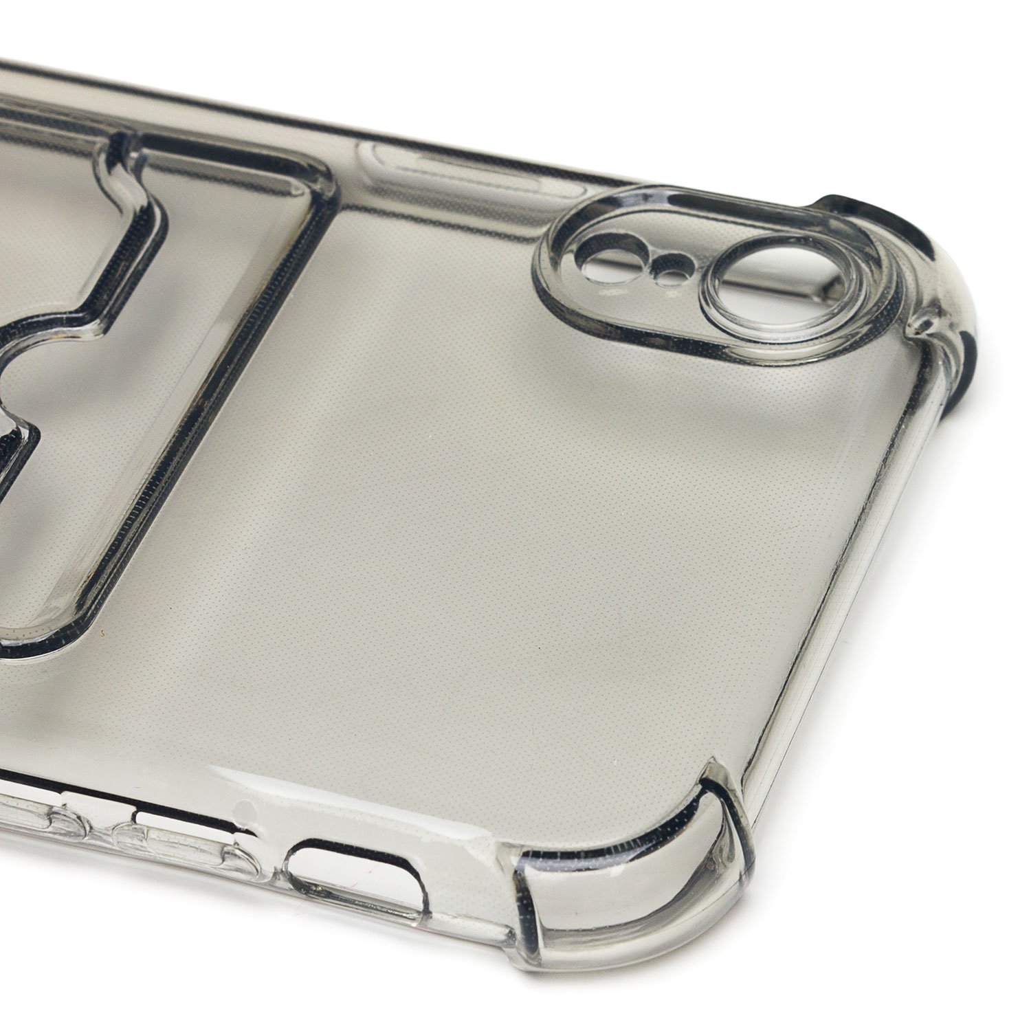 

Чехол-накладка SC278 для смартфона Apple iPhone XR, силикон, черный/прозрачный (205941)