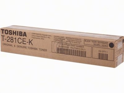 Картридж лазерный Toshiba T-281CE-K/6AJ00000041, черный, 10000 страниц, оригинальный для Toshiba e-STUDIO281C/351C/451C