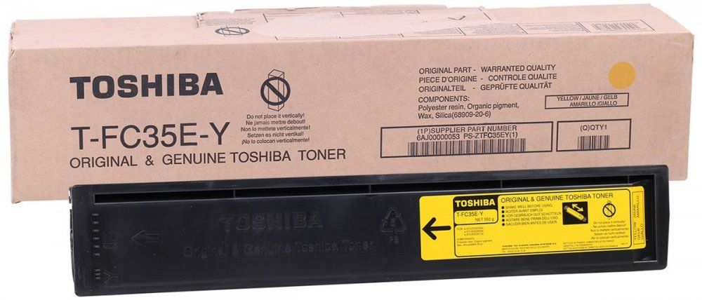 

Картридж лазерный Toshiba T-FC35E-Y/6AJ00000053, желтый, 21000 страниц, оригинальный для Toshiba e-STUDIO2500C/3500C/3510C, T-FC35E-Y