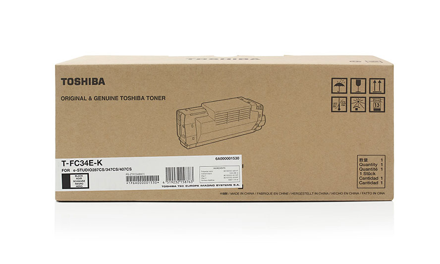 

Картридж лазерный Toshiba T-FC34E-K/6A000001783, черный, 15000 страниц, оригинальный для Toshiba e-STUDIO287CS/347CS/407CS, T-FC34E-K