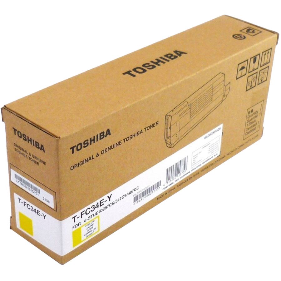 

Картридж лазерный Toshiba T-FC34E-Y/6A000001770, желтый, 11000 страниц, оригинальный для Toshiba e-STUDIO287CS/347CS/407CS, T-FC34E-Y