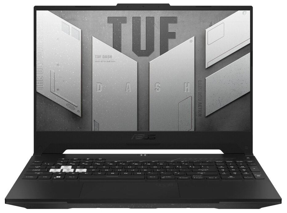 

Ноутбук ASUS TUF Dash F15 FX517ZE-HN046 15.6" IPS 1920x1080, Intel Core i5 12450H 3.3GHz, 16Gb RAM, 512Gb SSD, NVIDIA GeForce RTX 3050 Ti-4Gb, Без OC, черный (90NR0953-M00660), FX517ZE-HN046