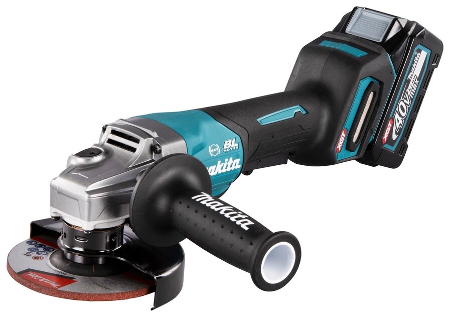 

УШМ (болгарка) Makita GA013GM201, аккумуляторная, 125мм, 8500 об/мин, Li-Ion, 40В, 4 А·ч, 2 Акб, кейс, 3.6кг (GA013GM201), GA013GM201