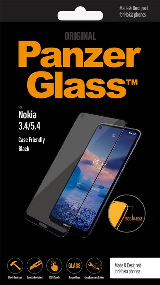 

Защитное стекло PanzerGlass для экрана смартфона Nokia 3.4/5.4, FullScreen, черная рамка (PG-6783)