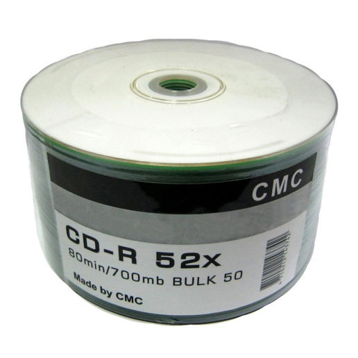 Диск CMC CD-R 700Mb, 52x, Bulk (50 шт)