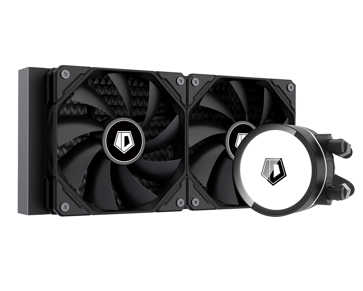 Жидкостное охлаждение ID-COOLING FROSTFLOW 240 XT для Socket 115x/2066/2011/2011-3/1200/1700/AM4, 250 Вт, 2x120мм, white LED (IDC_FROSTFLOW 240 XT)