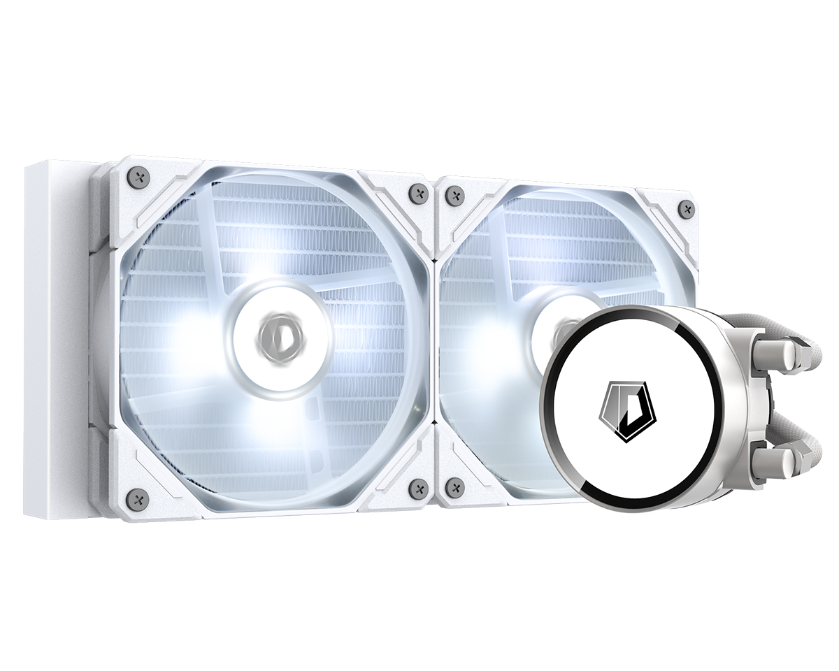 

Жидкостное охлаждение ID-COOLING FROSTFLOW 240 XT для Socket 115x/2066/2011/2011-3/1200/1700/AM4, 250 Вт, 2x120мм, white LED (IDC_FROSTFLOW 240 XT SNOW), FROSTFLOW 240 XT