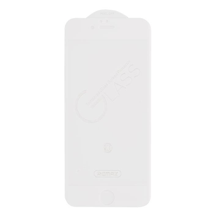 

Защитное стекло Remax GL-27 для экрана смартфона Apple iPhone 6/6S, FullScreen, белая рамка, 3D