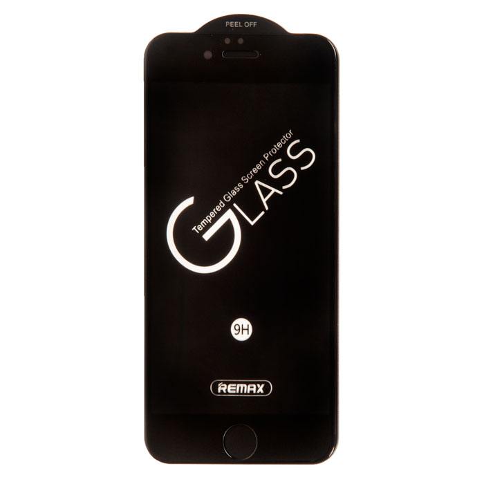 

Защитное стекло Remax GL-27 для экрана смартфона Apple iPhone 6/6S, FullScreen, черная рамка, 3D