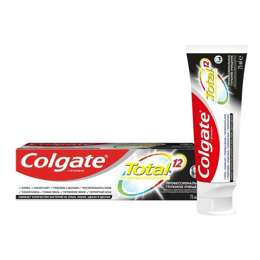 

Зубная паста Colgate Total 12 Глубокое очищение 75мл, Total 12 Глубокое очищение