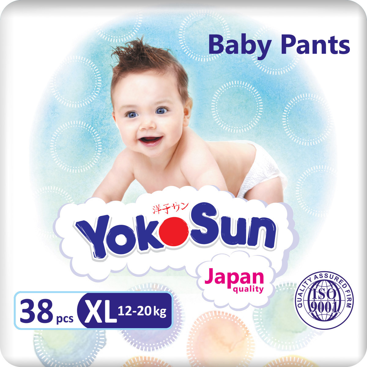 

Детские подгузники-трусики YokoSun Comfort XL, 12-20кг, 38шт.