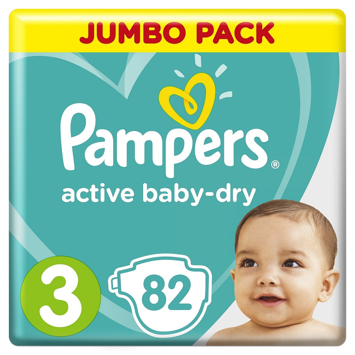 

Детские подгузники Pampers Active Baby-Dry 3, 6-10кг, 82шт.
