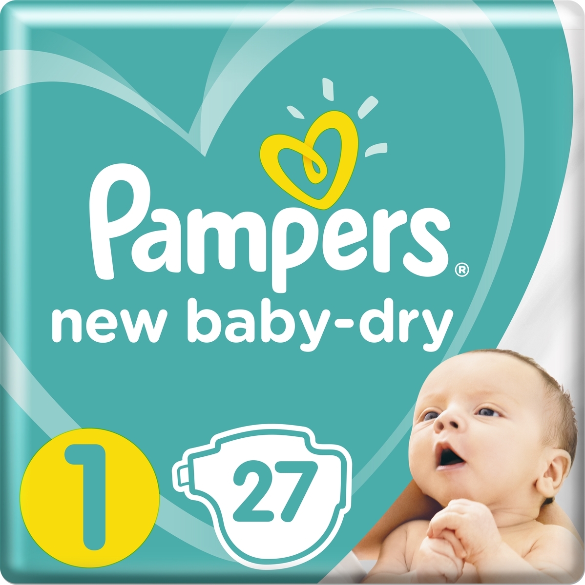 

Детские подгузники Pampers New Baby-Dry 1, 2-5 кг, 27 шт