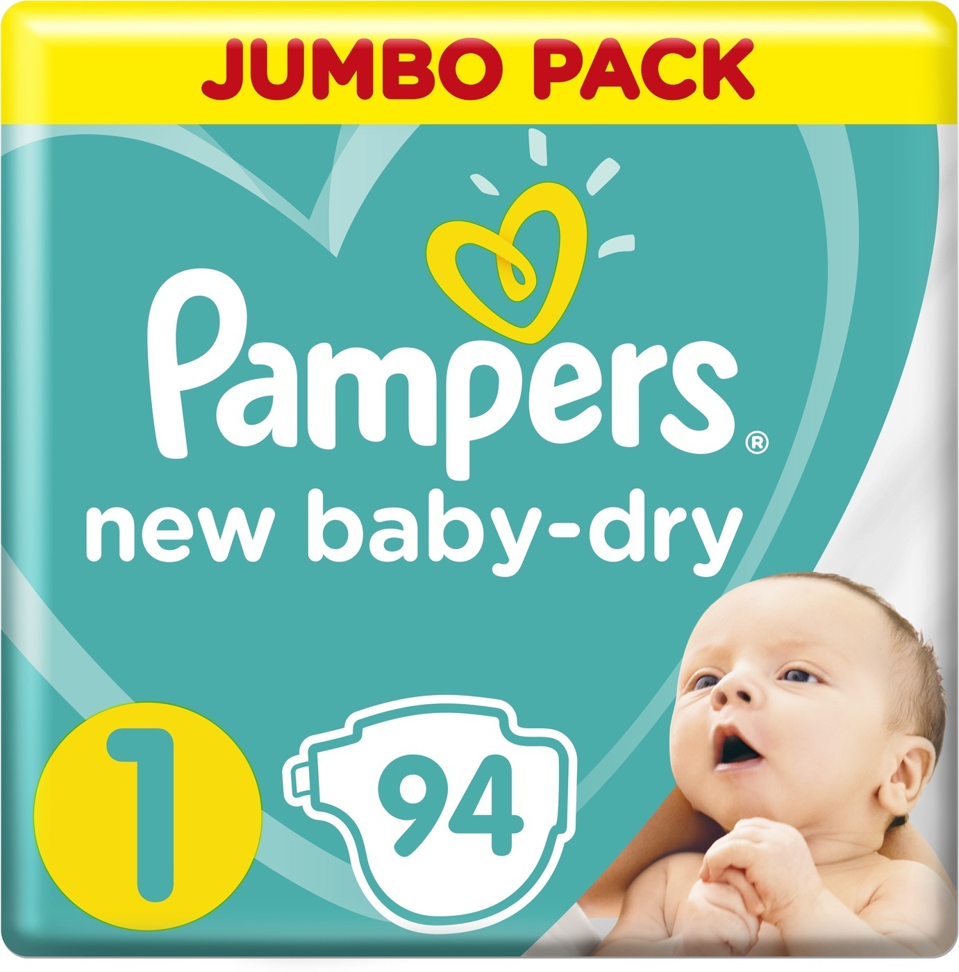

Детские подгузники Pampers New Baby-Dry 1, 2-5 кг, 94 шт