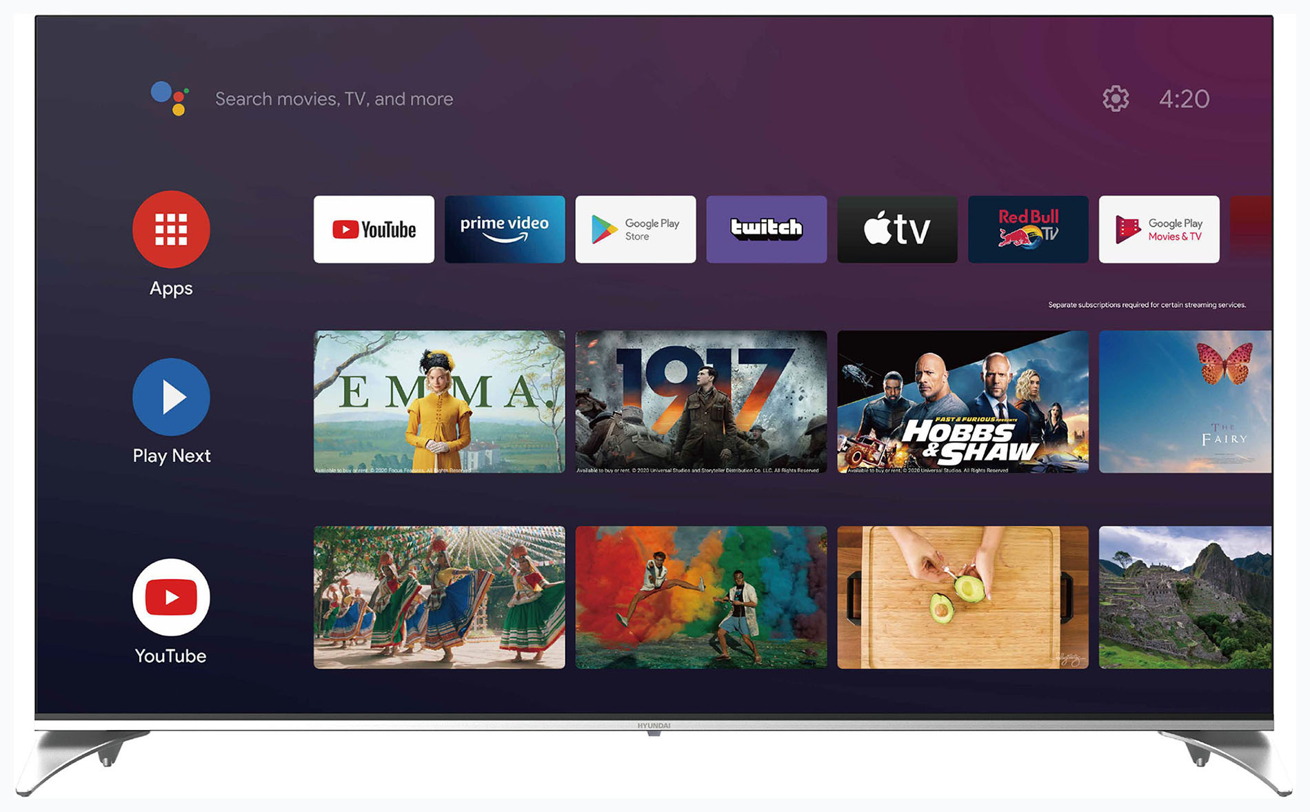 

Телевизор 65" Hyundai H-LED65QBU7500, 3840x2160, DVB-T /T2 /C, HDMIx4, USBx2, WiFi, Smart TV, черный (H-LED65QBU7500), H-LED65QBU7500