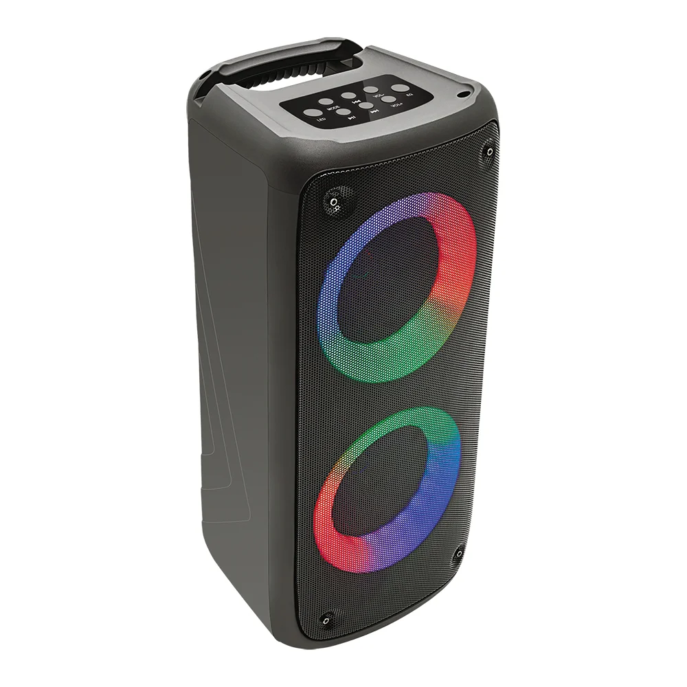 

Акустика портативная Perfeo Dual Ring 4, 10 Вт, FM, AUX, USB, microSD, Bluetooth, подсветка, черный (PF_B4983), Dual Ring 4