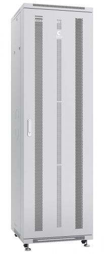 

Шкаф телекоммуникационный напольный 42U 800x1000 мм, перфорация/металл, серый, разборный, Cabeus (ND-05C-42U80/100)
