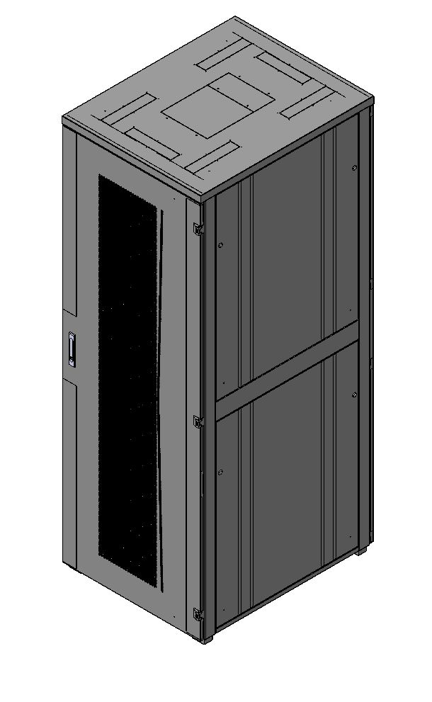 Шкаф телекоммуникационный напольный 47U 800x1000 мм, металл, черный, разборный, TLK Lite II(TFI-R) TFI-478010-PHPH-R-BK (TFI-478010-PHPH-R-BK)