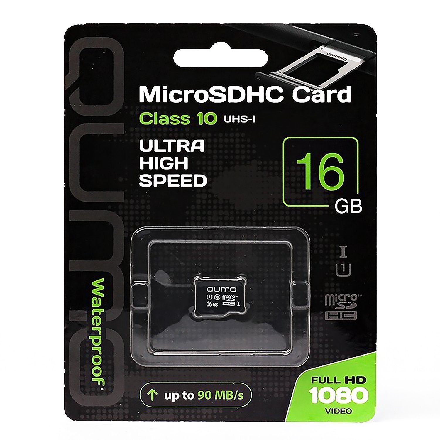 Карта памяти microSDHC Qumo 16Gb Class 10 UHS-I