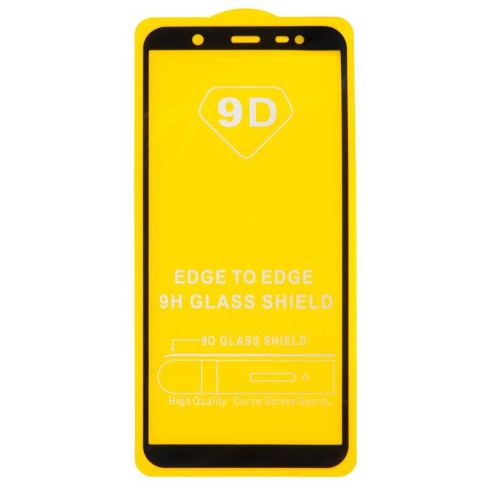 

Защитное стекло для экрана смартфона Samsung Galaxy J8 2018, Full Glue, защита динамика, черная рамка (707896)