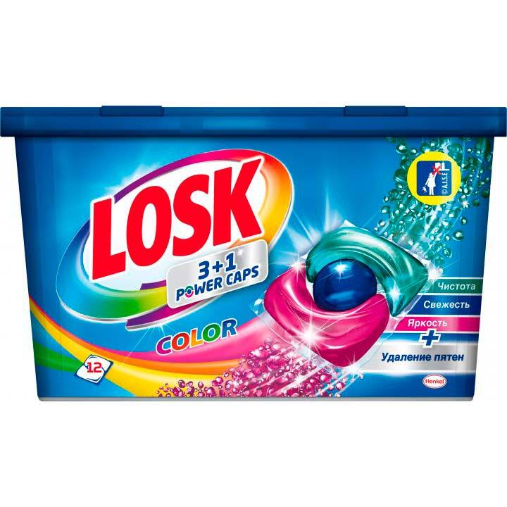 

Капсулы для стирки Losk Color, для цветных тканей, 12шт, Color