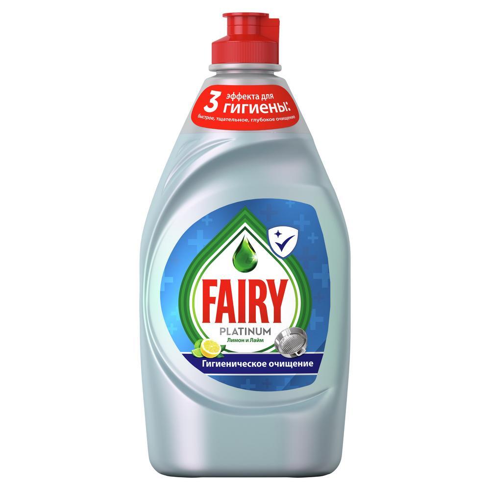 

Средство для мытья посуды FAIRY Platinum, 430мл, гель, Лимон и лайм, 0