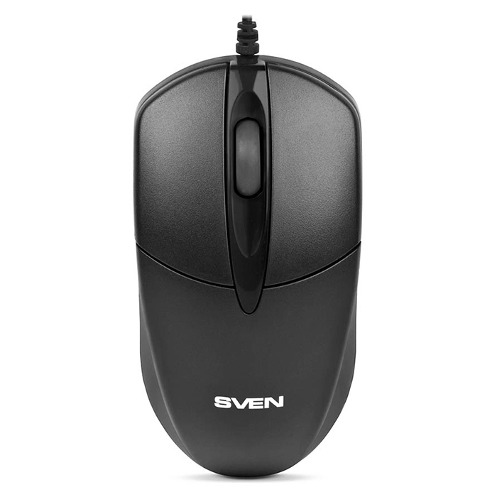 Мышь проводная Sven RX-112, 800dpi, оптическая светодиодная, USB, черный (SV-03200112UB) RX-112 Black USB - фото 1