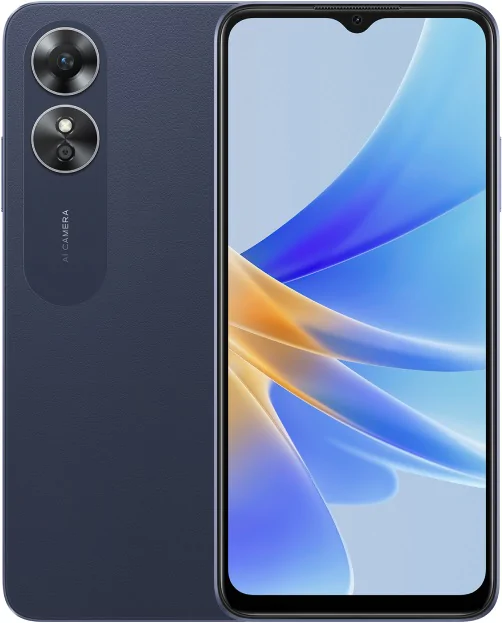

Смартфон OPPO A17, 6.56" 720x1612 IPS, MediaTek Helio G35, 4Gb RAM, 64Gb, 3G/4G, Wi-Fi, BT, 2xCam, 2-Sim, 5000 мА⋅ч, Micro-USB, Android, черный, Black;blue, A17