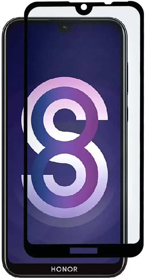 

Защитное стекло для экрана смартфона Honor Honor 8S, Full screen, защита динамика, ударопрочное, черная рамка (ZTG-5D-HON-8S-BLK)