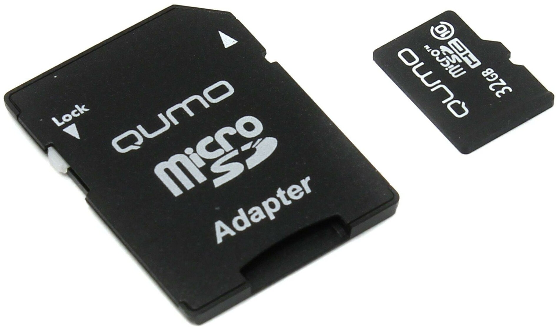 Карта памяти 32Gb microSDHC Qumo Class 10 UHS-I U3 адаптер 0 650₽