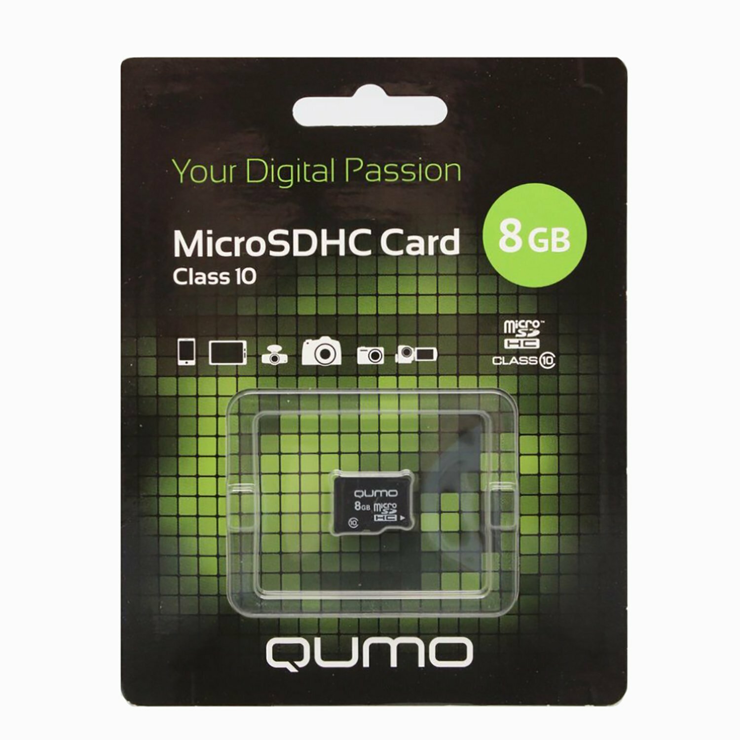 Карта памяти 8Gb microSDHC Qumo Class 10 (0)