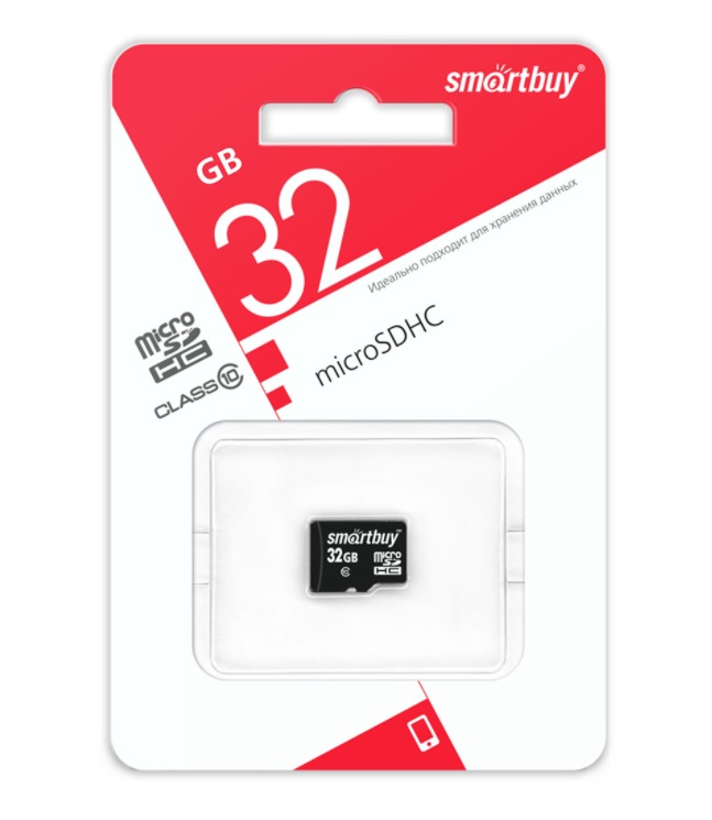 Карта памяти 32Gb microSDHC Smart Buy Class 10 0 620₽