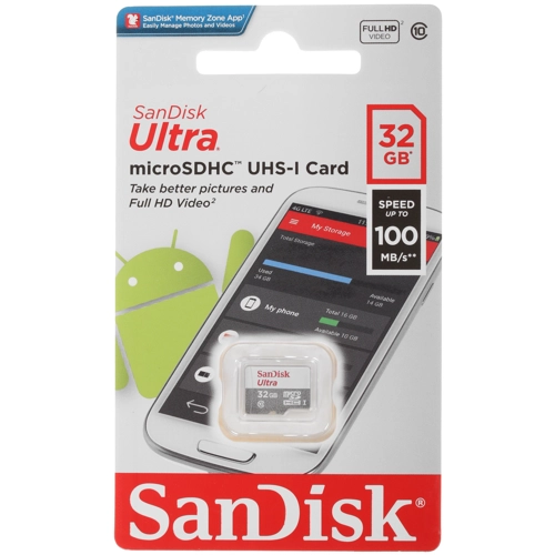 Карта памяти 32Gb microSDHC Sandisk Class 10 UHS-I (0)