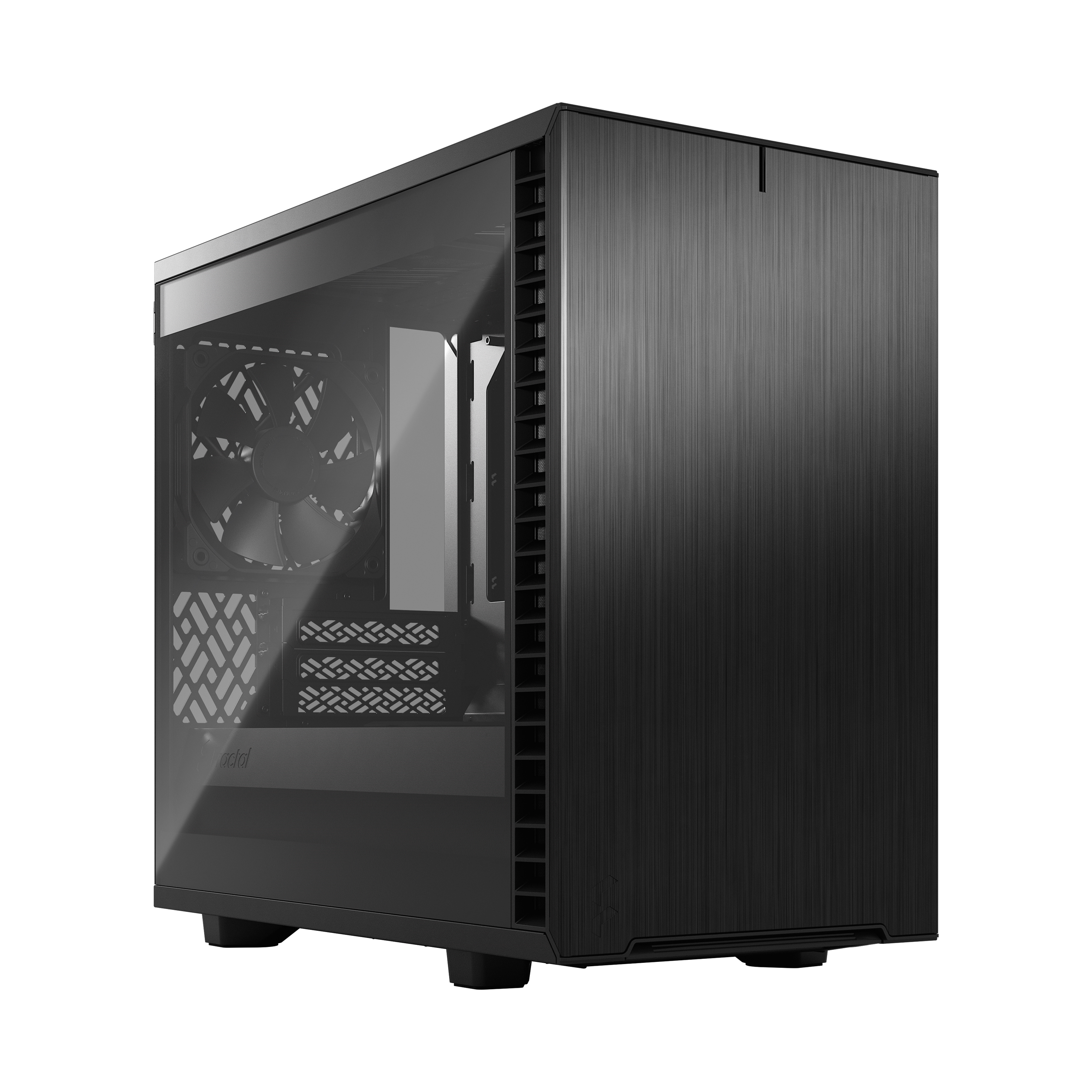 Корпус Fractal Design Define 7 Nano Black TG Light Tint, Mini-ITX, Mini-Tower, 2xUSB 3.0, USB Type-C, черный, без БП (FD-C-DEF7N-02)