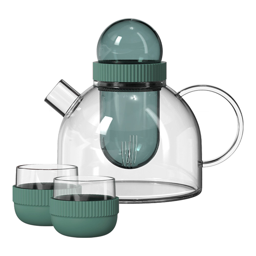 

Заварочный чайник и две чашки Kiss Kiss Fish Boogie Woogie Teapot, 800мл, зеленый (TEAP08-U), Boogie Woogie Teapot