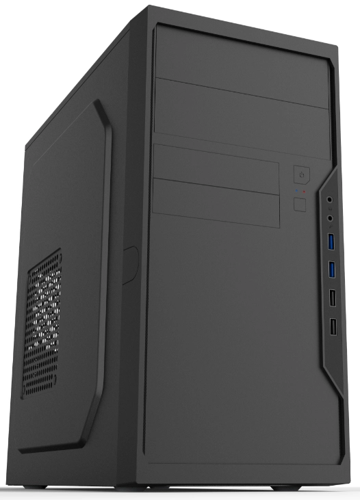 

Корпус Foxline FL-733R, mATX, Mini-Tower, 2xUSB 3.2, черный, Без БП (FL-733-U32), FL-733R