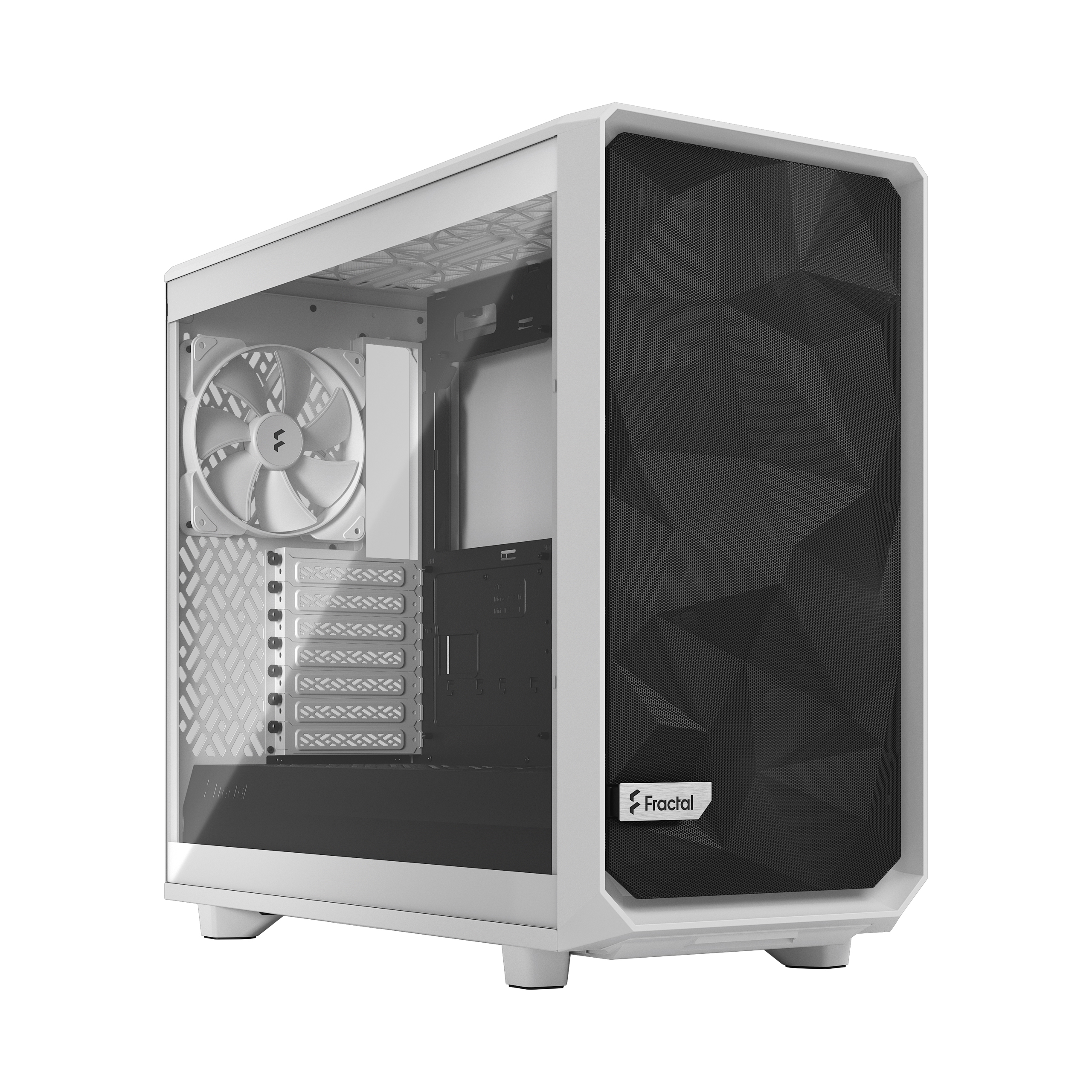 Корпус Fractal Design Meshify 2 Lite White TG Clear Tint, EATX, Midi-Tower, 2xUSB 3.0, белый, без БП (FD-C-MEL2A-04)