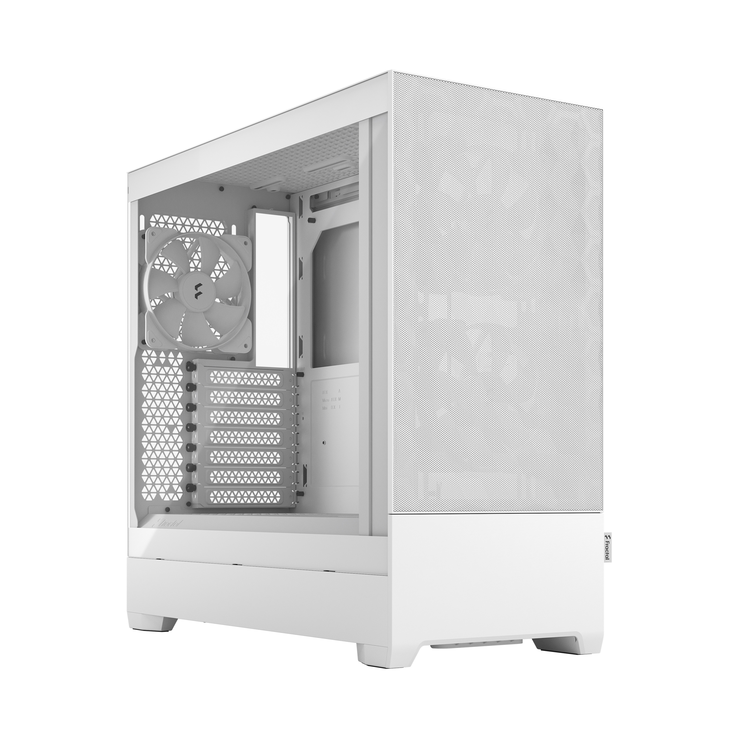 Корпус Fractal Design Pop Air White TG Clear Tint, ATX, Midi-Tower, 2xUSB 3.0, белый, Без БП (FD-C-POA1A-03)