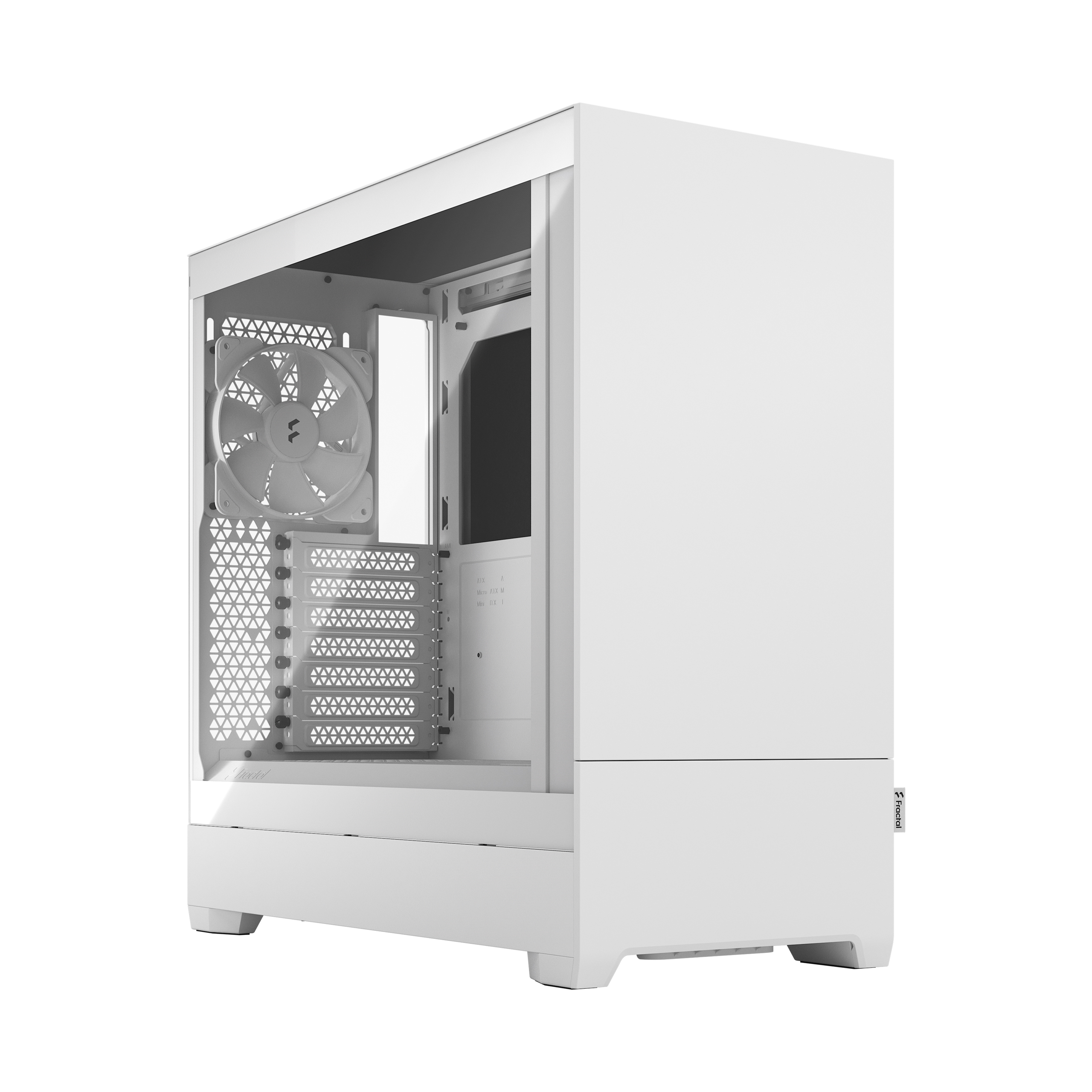 Корпус Fractal Design Pop Silent White TG Clear Tint, mATX, Mini-Tower, 2xUSB 3.0, белый, без БП (FD-C-POS1A-04)