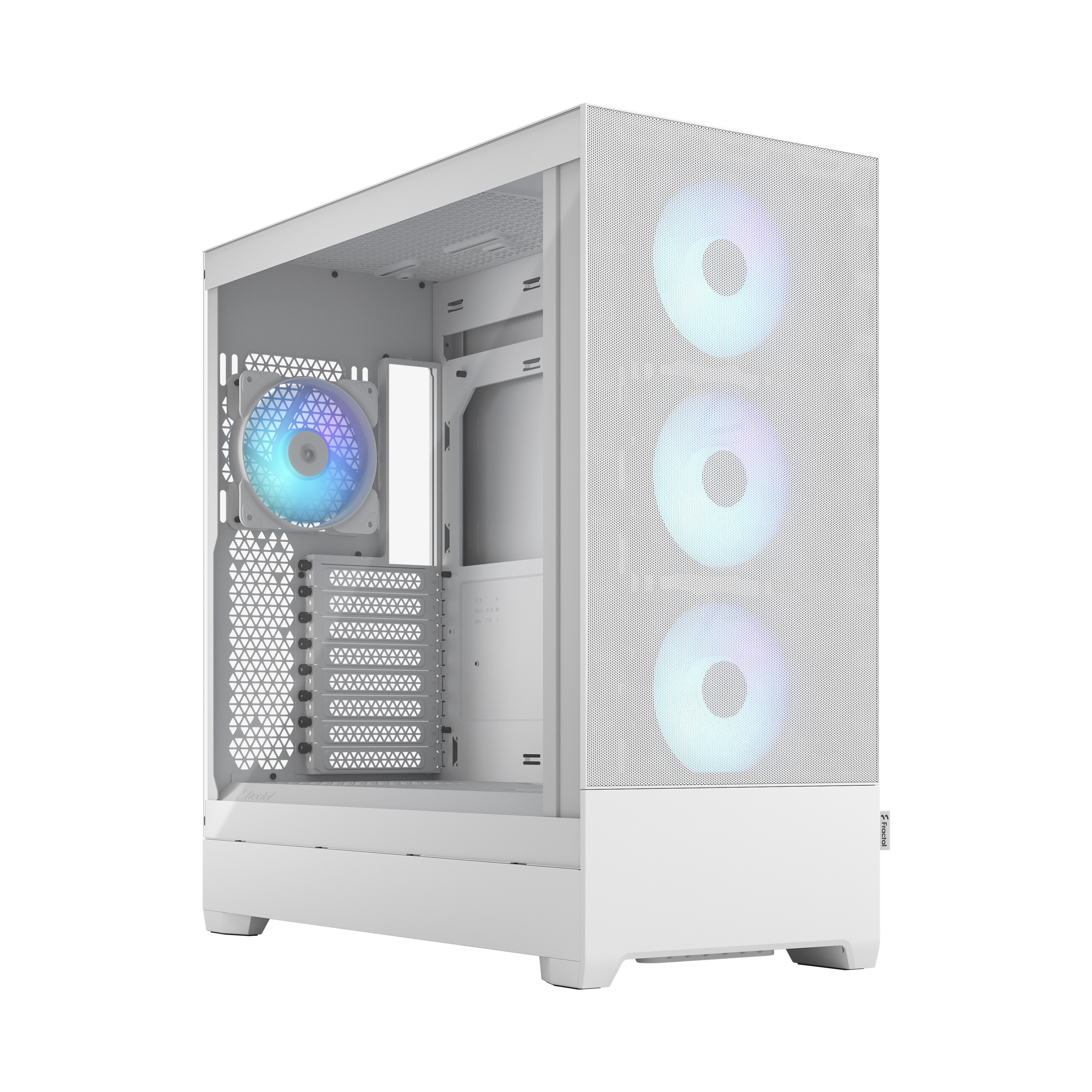 Корпус Fractal Design Pop XL Air RGB White TG Clear Tint, EATX, Full-Tower, 2xUSB 3.0, RGB подсветка, белый, без БП (FD-C-POR1X-01)