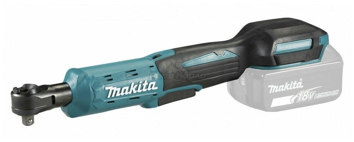 Гайковерт угловой Makita DWR180Z, аккумуляторный, 47.5 Н·м, квадрат 3/8