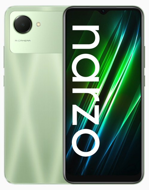 

Смартфон Realme Narzo 50i Prime, 6.5" 720x1600 IPS, Unisoc T612, 4Gb RAM, 64Gb, 3G/4G, Wi-Fi, BT, Cam, 2-Sim, 5000mAh, Micro-USB, Android 11 Go, зеленый, Narzo 50i Prime