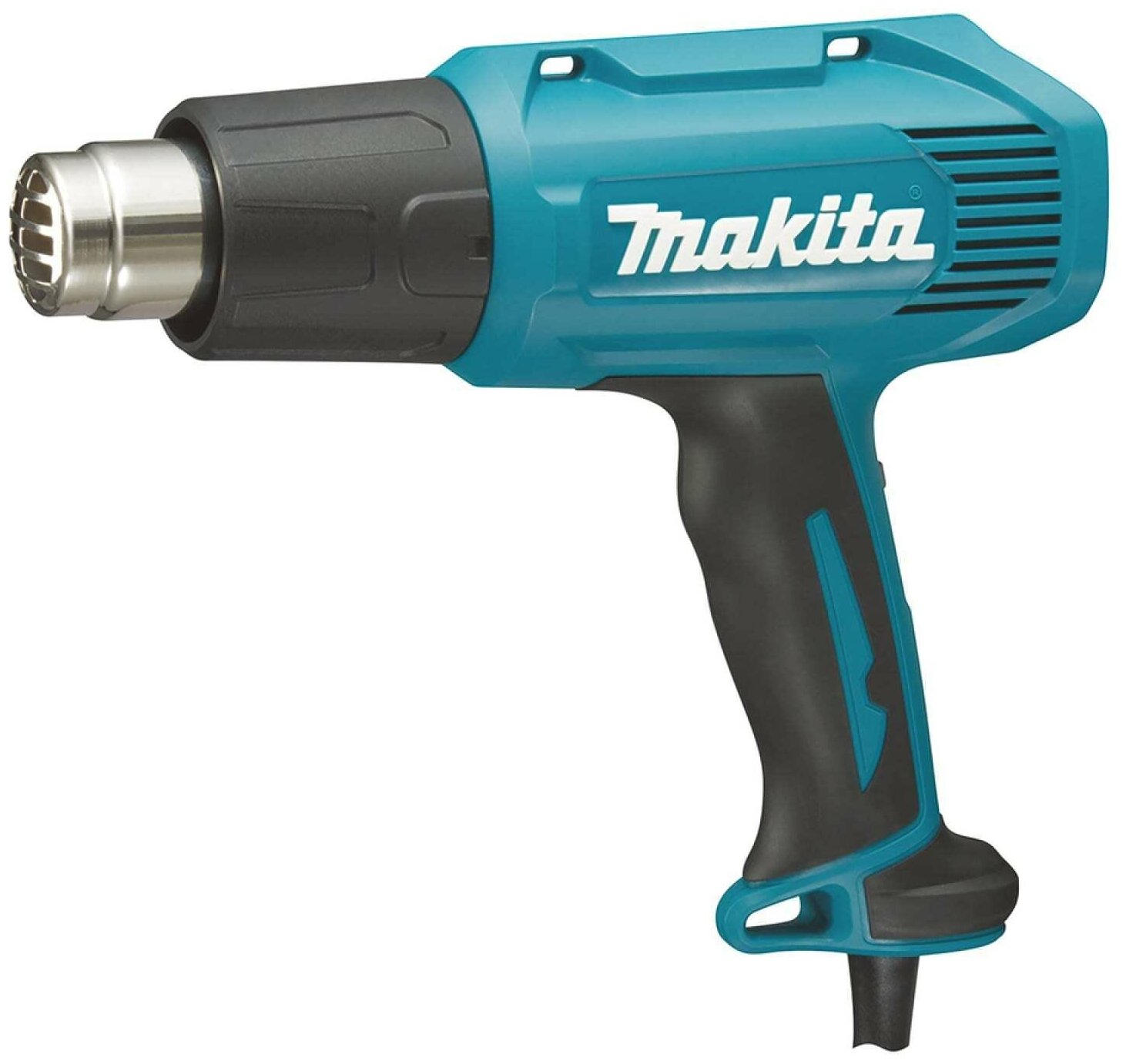 Фен строительный Makita HG6030K, сетевой, 1.6 кВт, от 50°C, до 600°C, до 500 л/м, кейс