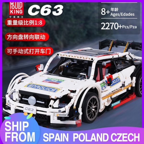 

Конструктор MOULD KING Mercedes-Benz AMG C63 DTM Sport Super Racing Car, деталей: 2070 (13075), Mercedes-Benz AMG C63 DTM Sport Super Racing Car