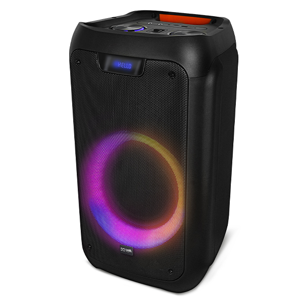 

Портативная акустика BQ PBS1008, 25 Вт, FM, AUX, USB, microSD, Bluetooth, подсветка, черный, PBS1008