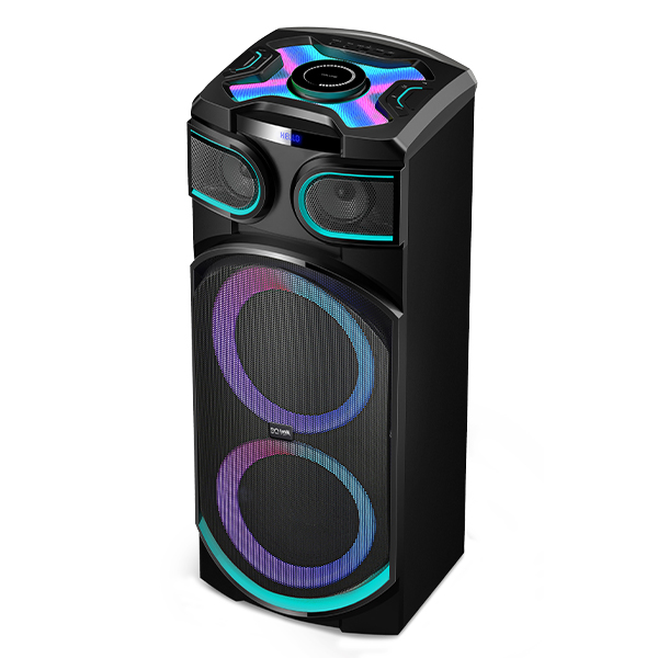 

Портативная акустика BQ PBS1009, 80 Вт, FM, AUX, USB, microSD, Bluetooth, подсветка, черный, PBS1009