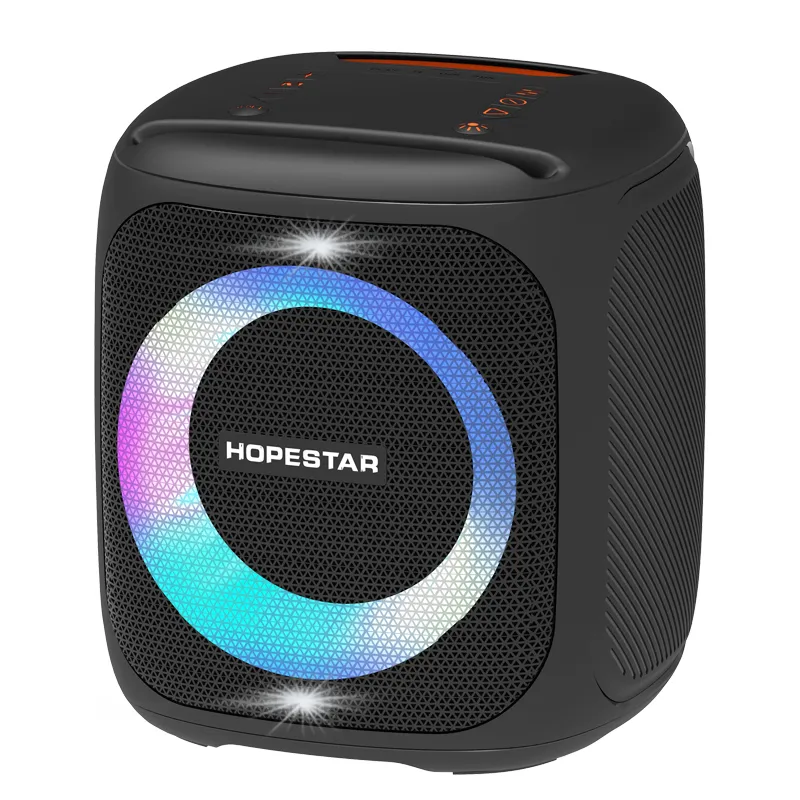 

Портативная акустика Hopestar Party 100, 50 Вт, AUX, USB, microSD, Bluetooth, подсветка, черный, Party 100